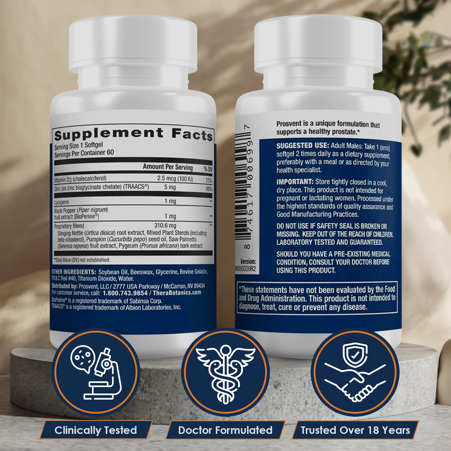 Prosvent Advanced Men's Prostate Support – Natural Formula for Urinary Health & Wellness