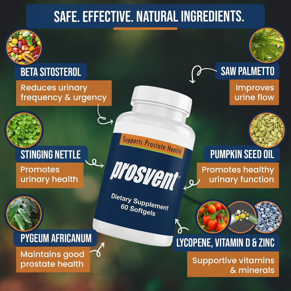Prosvent Advanced Men's Prostate Support – Natural Formula for Urinary Health & Wellness