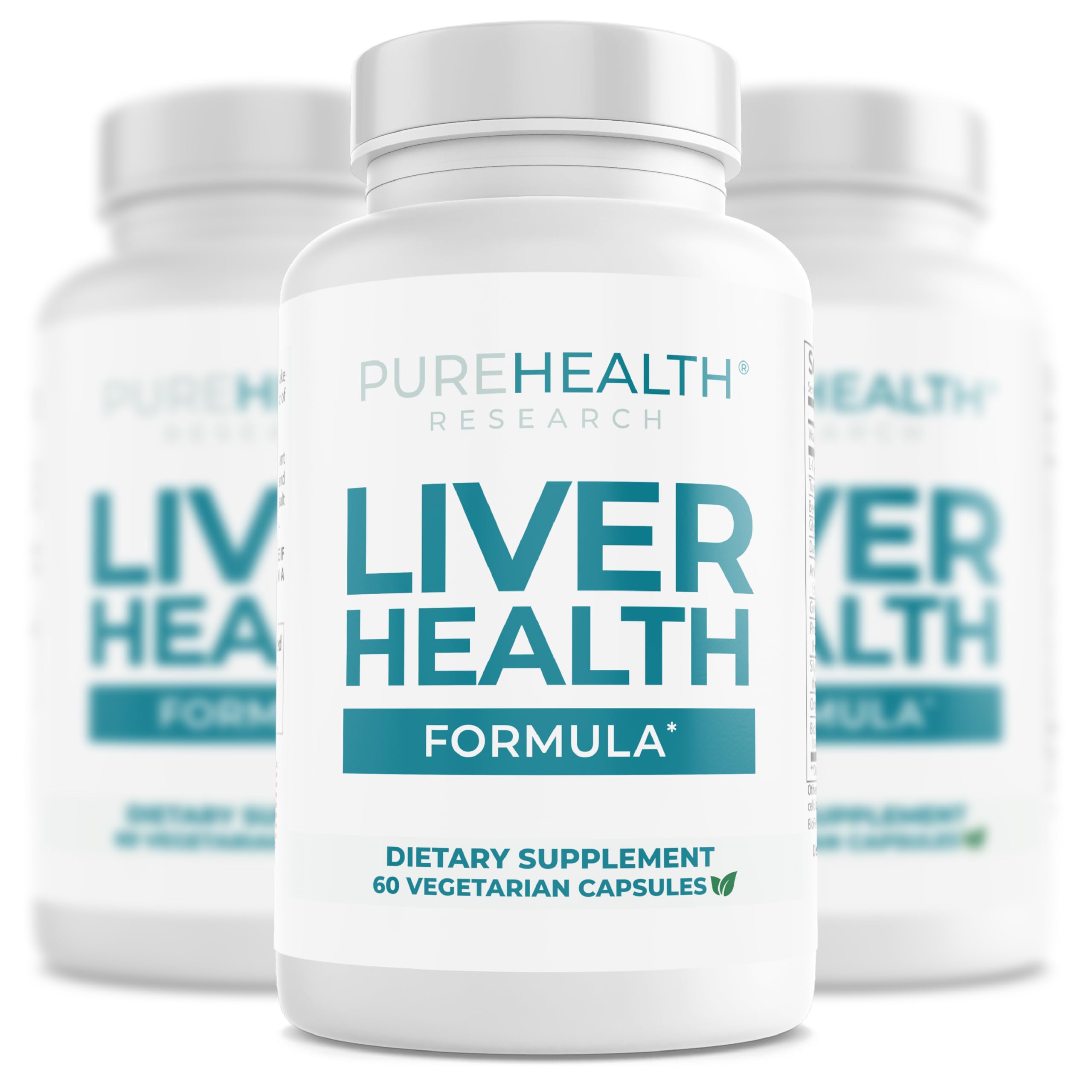 PUREHEALTH RESEARCH Liver Health – Liver Cleanse Detox & Repair Support Supplement- with Milk Thistle, Turmeric Powder, Dandelion, Artichoke, Beet Root, Ginger, L Cysteine HCL & More