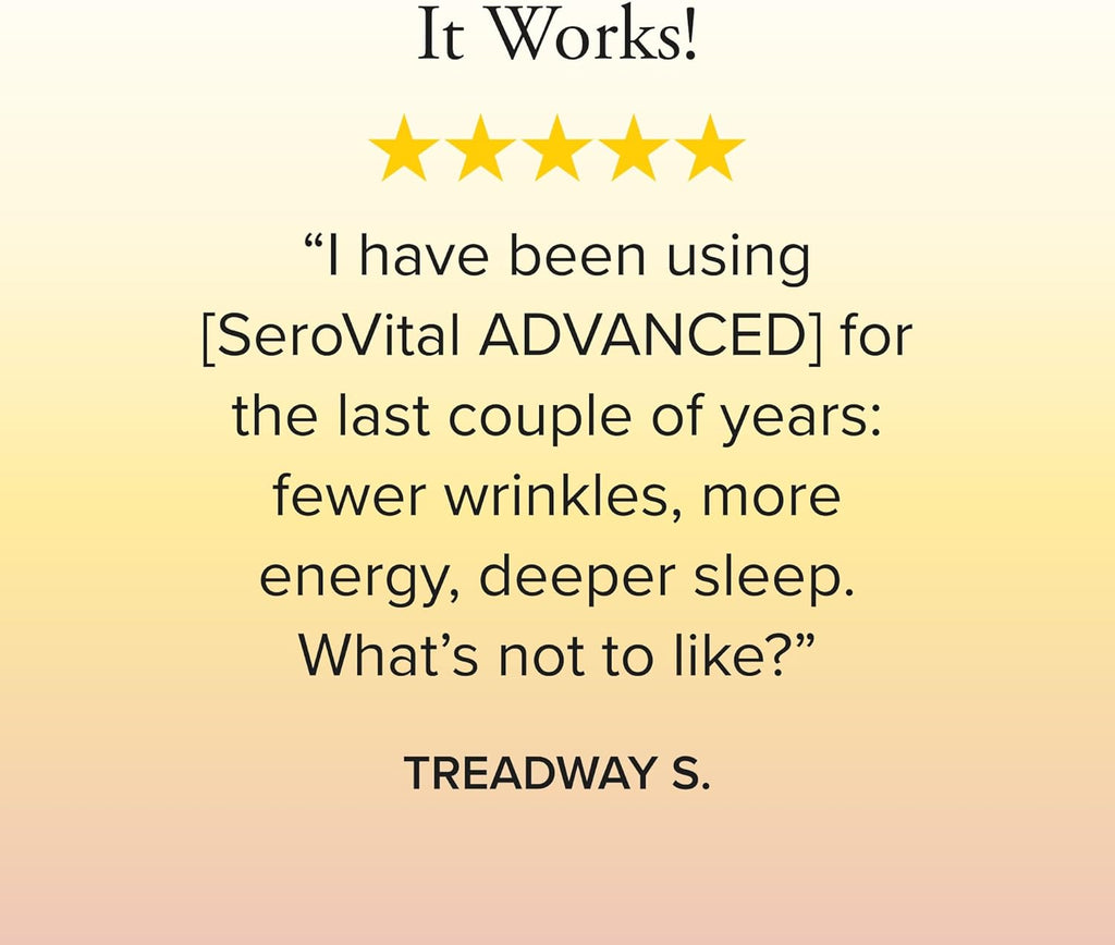 Serovital Advanced - Anti-Aging Supplement - HGH Supplement for Women – Supports Energy, Sleep, Weight Management, Metabolism, Skin - 30 Servings