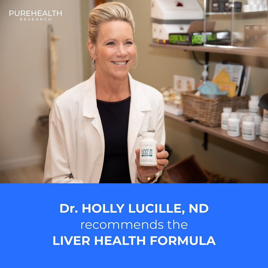 PUREHEALTH RESEARCH Liver Health – Liver Cleanse Detox & Repair Support Supplement- with Milk Thistle, Turmeric Powder, Dandelion, Artichoke, Beet Root, Ginger, L Cysteine HCL & More