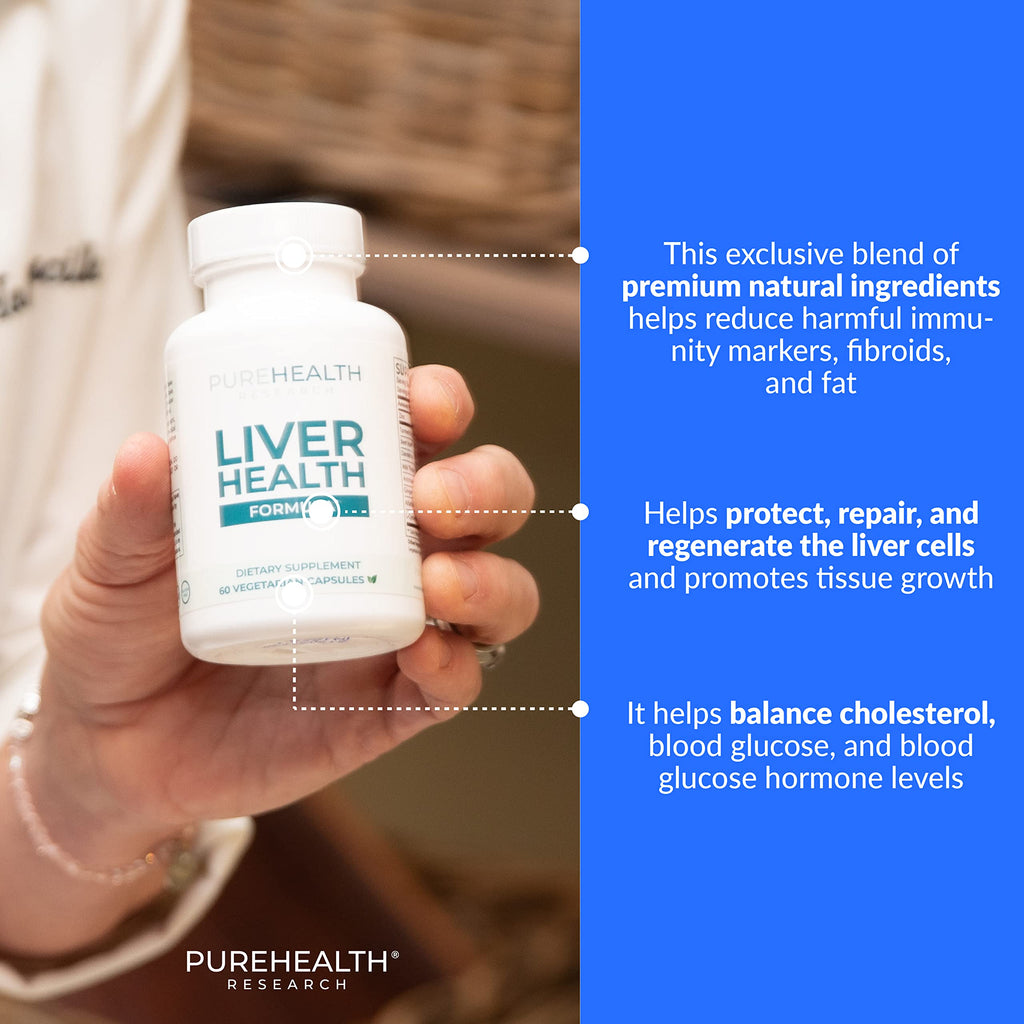 PUREHEALTH RESEARCH Liver Health – Liver Cleanse Detox & Repair Support Supplement- with Milk Thistle, Turmeric Powder, Dandelion, Artichoke, Beet Root, Ginger, L Cysteine HCL & More