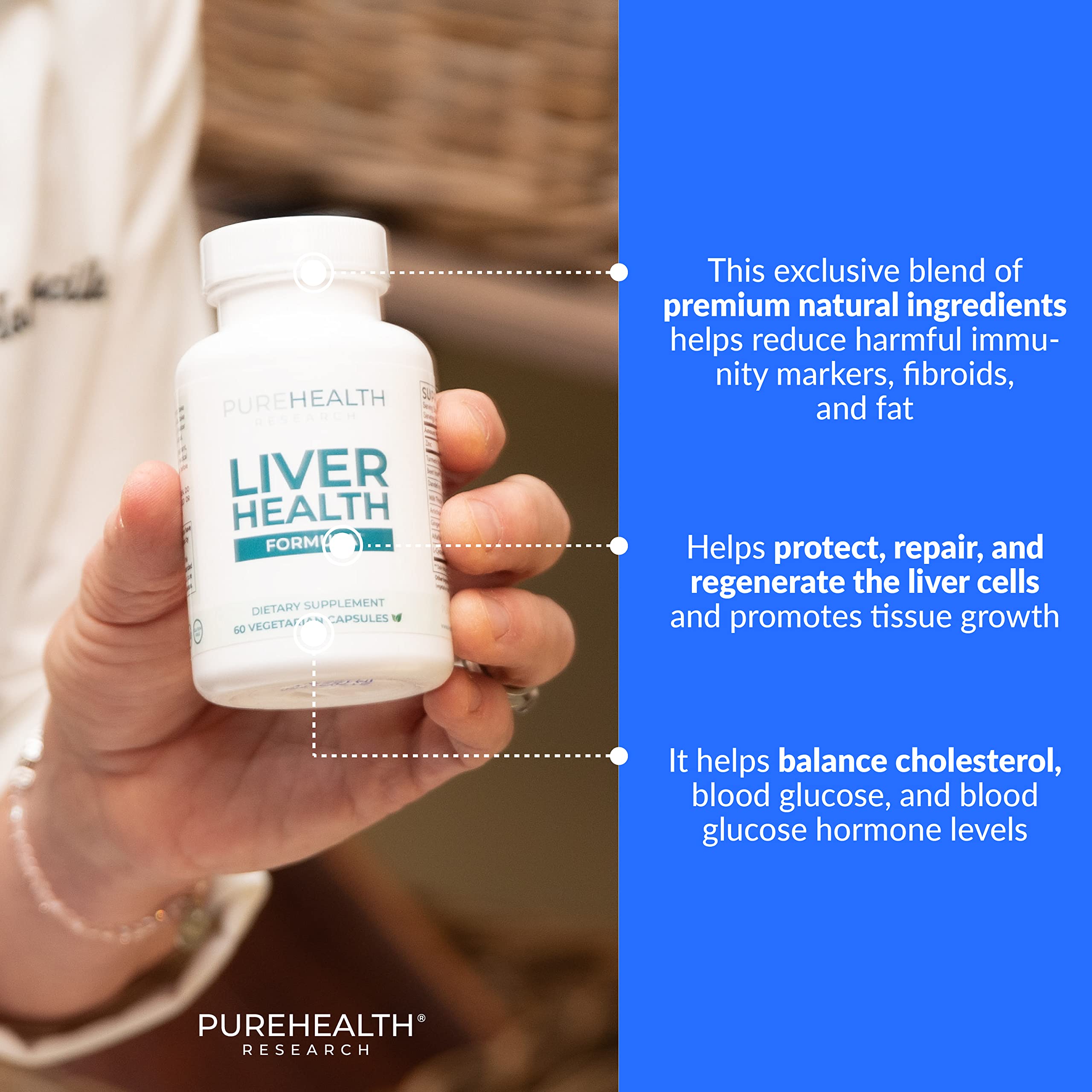 PUREHEALTH RESEARCH Liver Health – Liver Cleanse Detox & Repair Support Supplement- with Milk Thistle, Turmeric Powder, Dandelion, Artichoke, Beet Root, Ginger, L Cysteine HCL & More
