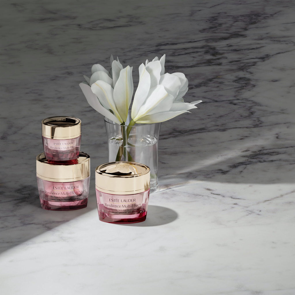 Estée Lauder Resilience Multi-Effect Night Tri-Peptide Face and Neck Cream Moisturizer | Plumping & Anti-Aging