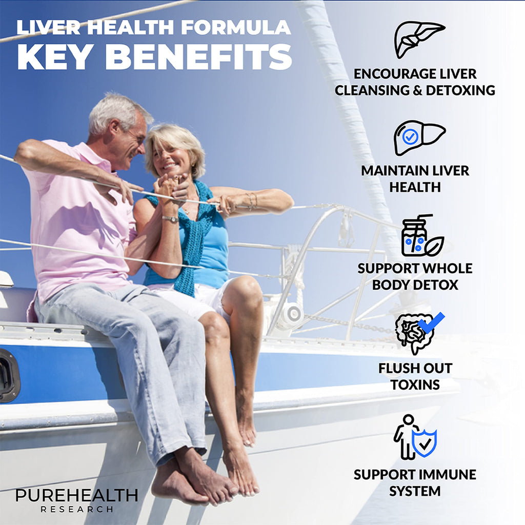 PUREHEALTH RESEARCH Liver Health – Liver Cleanse Detox & Repair Support Supplement- with Milk Thistle, Turmeric Powder, Dandelion, Artichoke, Beet Root, Ginger, L Cysteine HCL & More