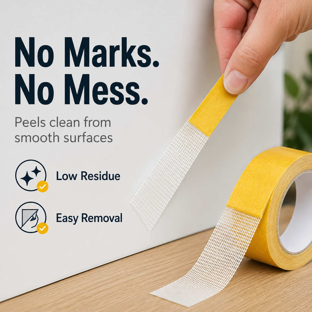 Strong Adhesive Double-sided Mesh Tape